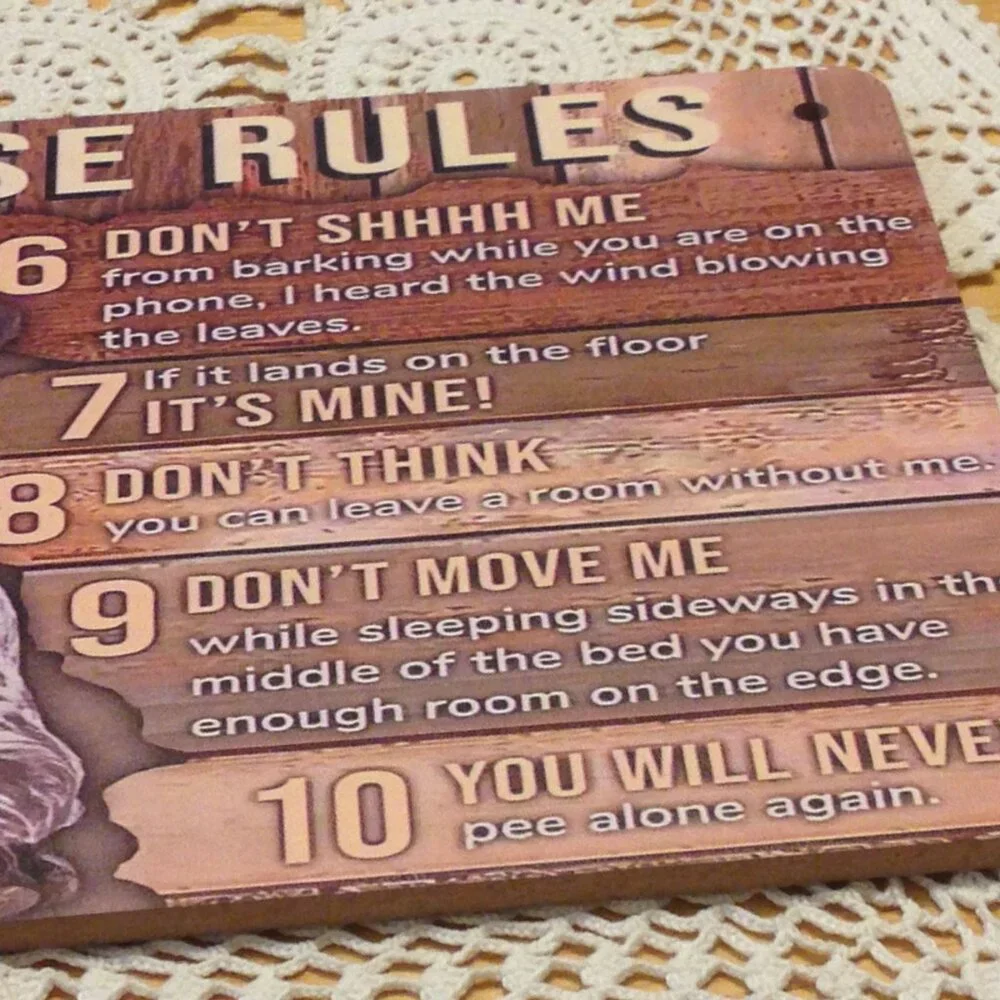 GSP Rules - German Shorthaired Pointer Humorous Plaque